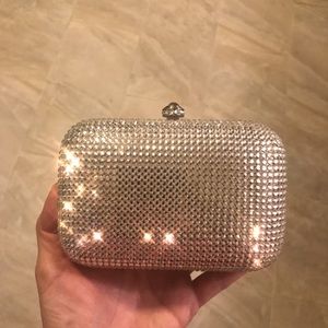 Crystal evening clutch handbag